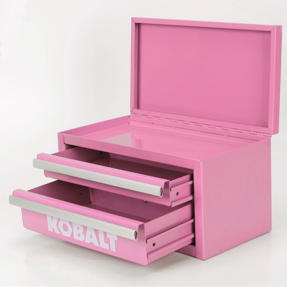 Pink Kobalt mini tool box
